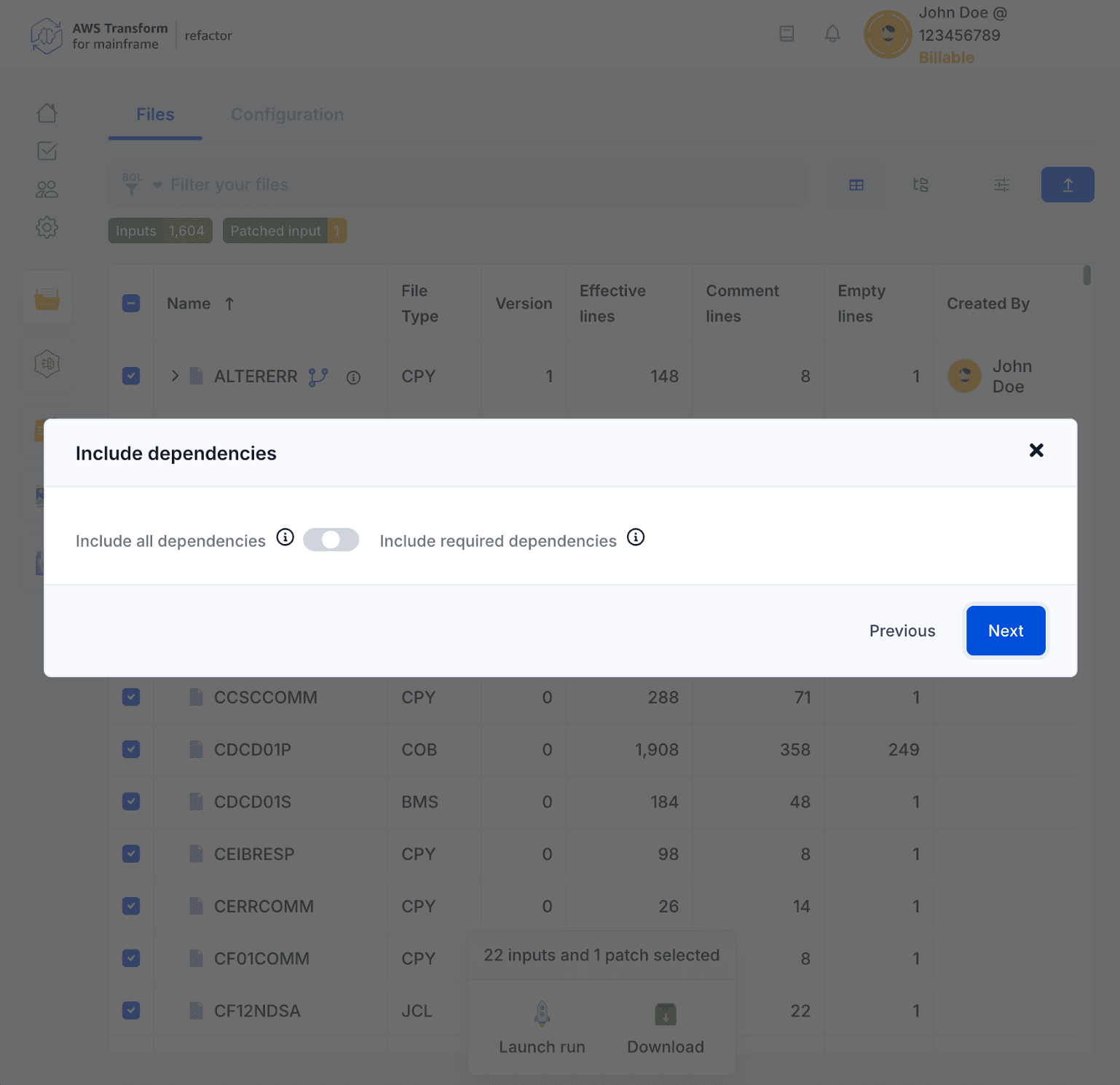 don't include dependencies